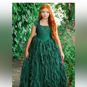 Dollcake Diamond In The Rough Frothy Frock Gown Special Green Dress nwt sx 3